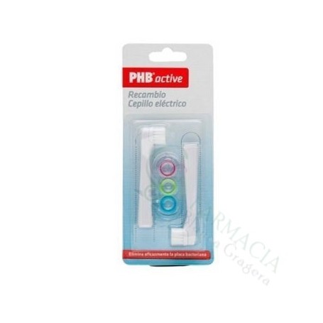 CEPILLO DENTAL ELECTRICO PHB ACTIVE RECAMBIO 2 UDS