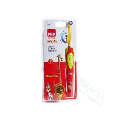 CEPILLO DENTAL ELECTRICO PHB ACTIVE JUNIOR ROJO