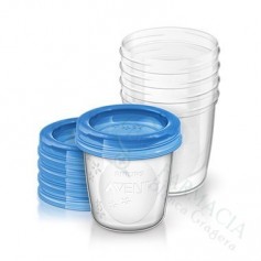 AVENT KIT VASOS Y TAPA ALMAC.LECHE MATER 180ML