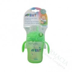 AVENT TAZA MAGIC ANTIGOTEO VERDE 260ML.