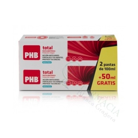 PHB TOTAL PASTA DENTAL 100 ML 2 TUBOS