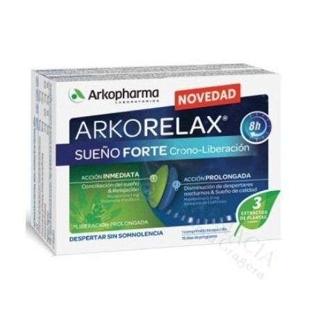 ARKORELAX SUEÑO FORTE 8H 30 COMP BICAPA