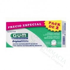 PACK GUM ORIGINAL WHITE PASTA 75 ML 2 UDS