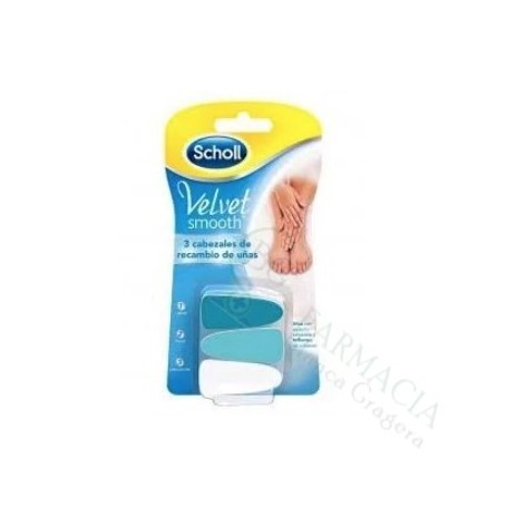 DR SCHOLL VELVET SMOOTH LIMA ELECTRONICA UÑAS RECAMBIO