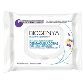 TOALLITAS BIOGENYA DESMAQUILLANTE LECHE ALGODON