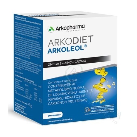 ARKODIET ARKOLEOL METABOLIZADOR DE GRASAS 90 CAPS