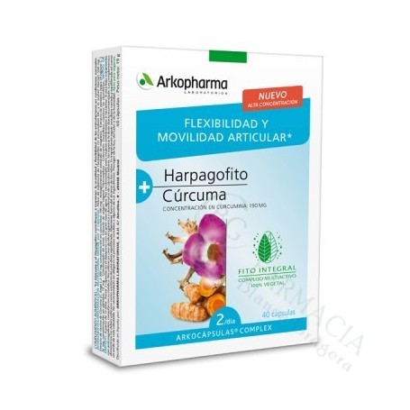 ARKOCAPSULAS COMPLEX HARPAGOFITO + CÚRCUMA 40 CAPS