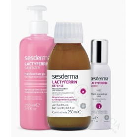 Pack Sesderma Lactyferrin Defense + Spray + Sanitizer 250Ml