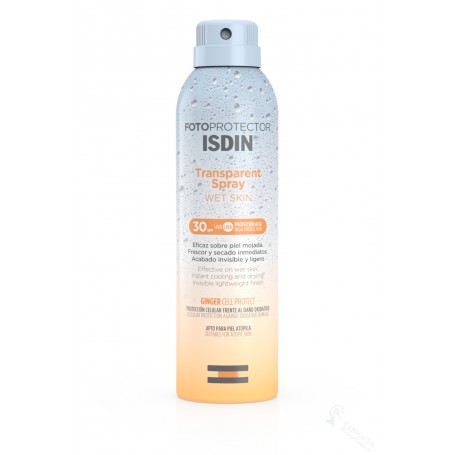 Isdin Fotoprotector Spray Transparente Wet Skin 30+ 200 ML