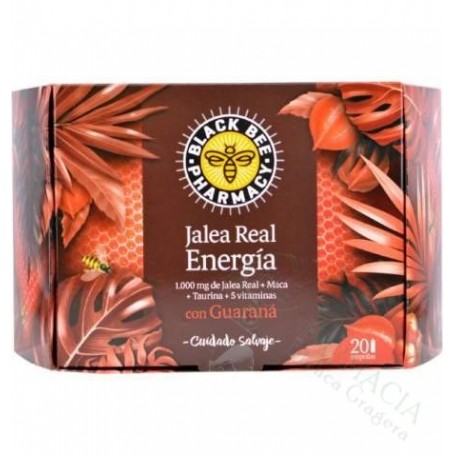 Black Bee Jalea Real Energia 20 Ampollas